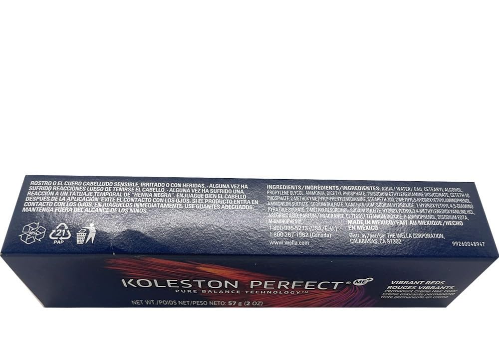 Koleston Perfect 6/41 Dark Blonde/Red Ash Permanent Hair Color 2 Ounce and M Hair Designs Tint Brush (Bundle) Beauty & Personal Care M Hair Designs