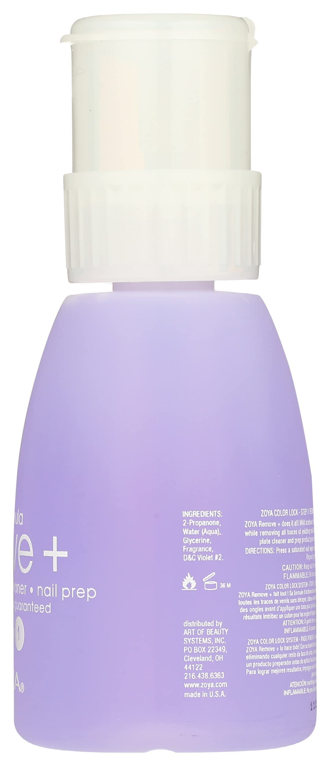 ZOYA Remove Plus 3 in 1 Formula - Liquid Polish Remover, Nail Cleaner, Nail Prep, 8 Fl Oz Beauty & Personal Care ZOYA