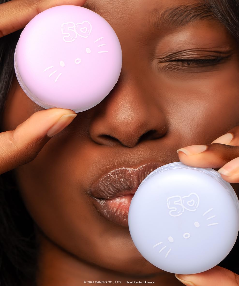 The Crème Shop x Hello Kitty Plumping Moisturizing Macaron Lip Balm, Hydrating Korean Lip Balm, 50th Year Anniversary Limited Edition Duo Lip Beauty & Personal Care The Crème Shop