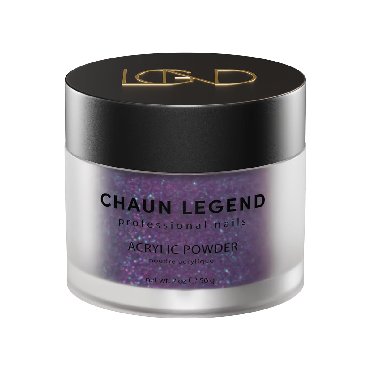 Chaun Legend Acrylic Powder, 2 Oz Long Lasting Salon Quality, Bubble Free, Self Leveling Professional Manicures, Fake Nails, Carving & Extensions