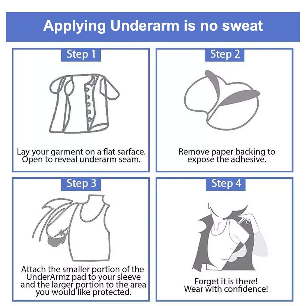 Underarm Sweat Pads for Women and Men Fight Hyperhidrosis [100PCS], CANAGROW Disposable Armpit Sweat Pads Comfortable Unflavored, Non Visible, Extra Beauty and Personal Care CANAGROW
