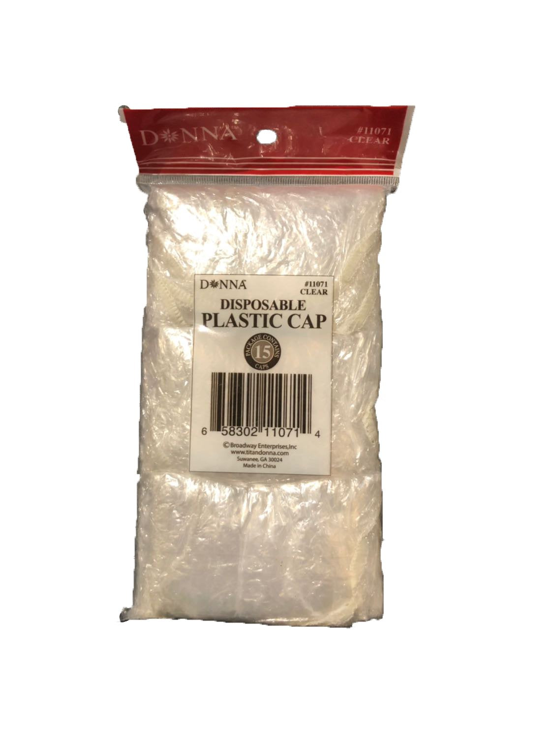 Donna Collection Disposable Plastic Cap, 15 Count Beauty & Personal Care Donna Collection