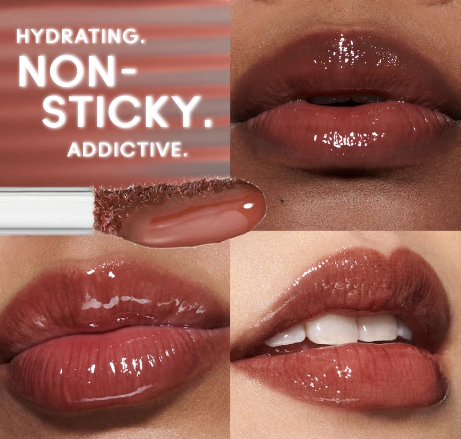 MAC Lipglass Air Non-sticky Gloss - 228 Aesthetic (Deep Brown with red undertone) .17 Fl Oz / 5 ml Beauty & Personal Care MAC