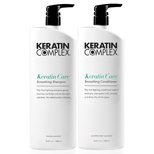 Keratin Complex - Keratin Care Smoothing Shampoo & Conditioner Duo - 33.8 fl oz Each Beauty & Personal Care Keratin Complex