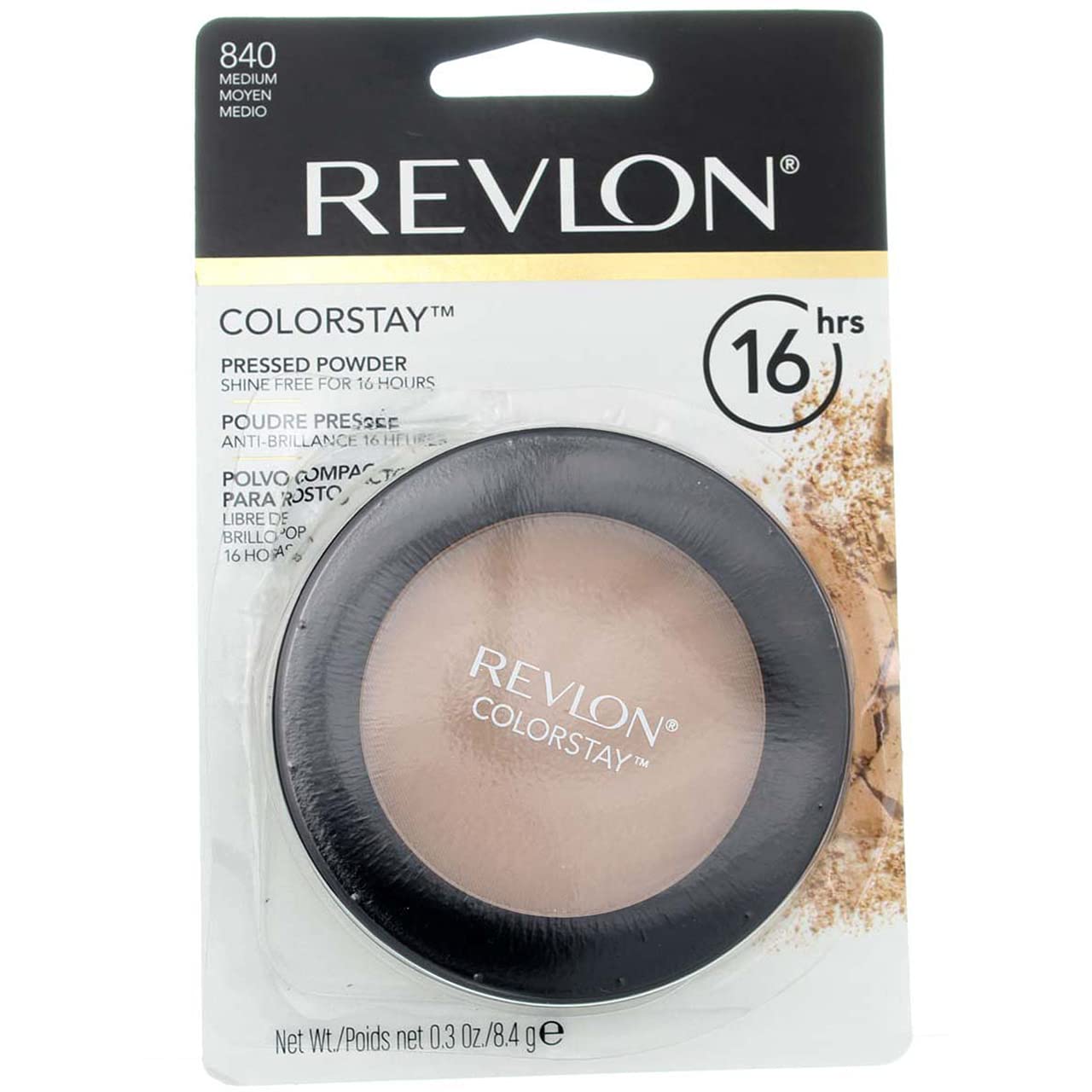 Revlon ColorStay Pressed Powder, Medium [840] 0.3 oz (Pack of 4) Beauty & Personal Care REVLON