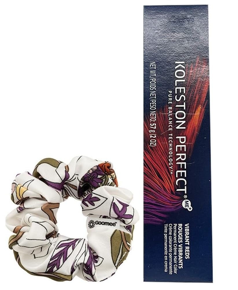 Koleston Perfect 5/5 Light Brown/Red-Violet Permanent Hair Color | Koleston Perfect ME+ Hair Dye 2 Ounce and Goomee Scrunchie (Bundle) Beauty & Personal Care Goomee