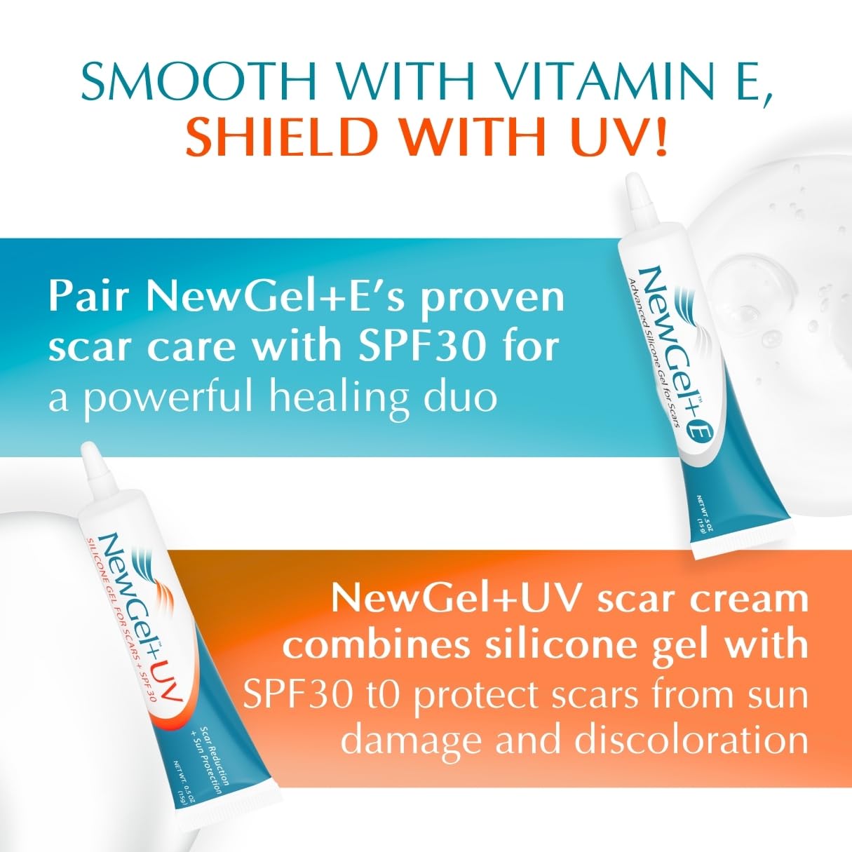 MyNewGel Plus UV Silicone Scar Gel with SPF 30 – Mineral Non-Chemical Sunscreen for Old & New Scars, Protects Against Harmful UV Rays, 15g Beauty & Personal Care MyNewGel