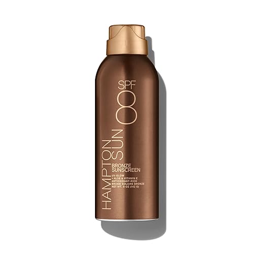 Hampton Sun SPF 8 Bronze Continuous Mist Sunscreen | Sunbathing Enhancer | Touch of Warm Bronze for an Instant, Radiant Glow | Antioxidant-Rich Beauty & Personal Care Hampton Sun