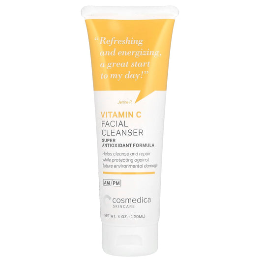 Cosmedica Skincare Vitamin C Facial Cleanser - 4 oz, Vitamin C for Anti-Aging - Gentle Face Cleanser Refreshes and Restores Skin’s Natural Vibrance Beauty & Personal Care Cosmedica Skincare