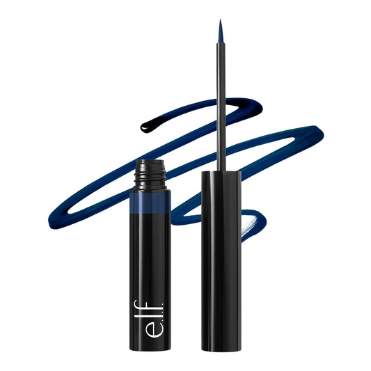 e.l.f. H2O Proof Inkwell Eyeliner Pen, High-pigment, Waterproof Liquid Eyeliner, Delivers A Matte Finish, Vegan , Navy Baby Beauty & Personal Care e.l.f.