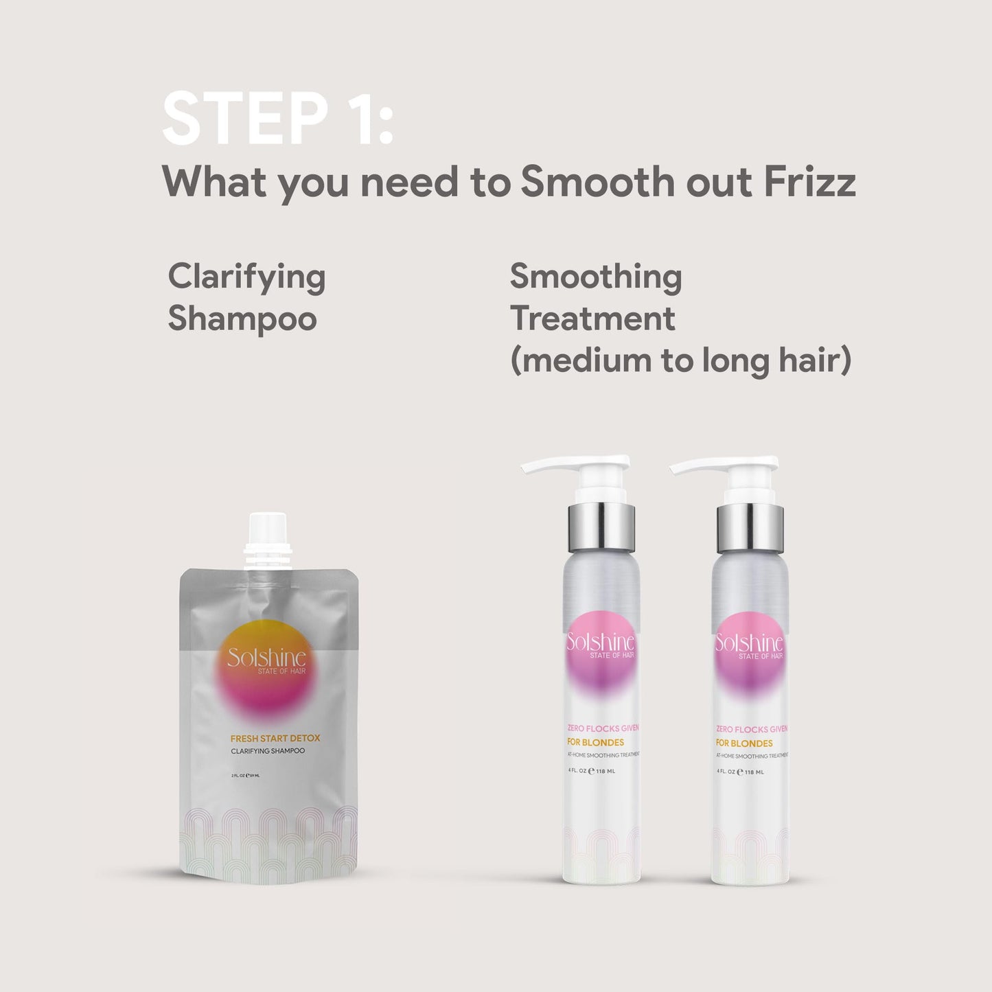 Solshine Hair Zero Flocks Given Kit (Medium/Long Hair, Blonde) Beauty & Personal Care Solshine State of Hair