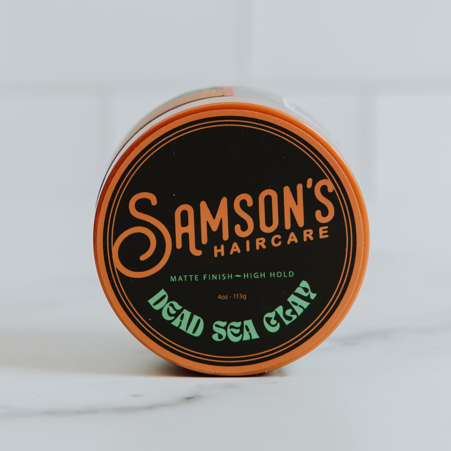 SAMSON'S HAIRCARE Dead Sea Hair Styling Clay, Nourishing and Revitalizing Hair, With Black Hawaiian Sea Salt, High Hold, Ultra-Matte Finish, 4 oz. Beauty & Personal Care SAMSON'S HAIRCARE