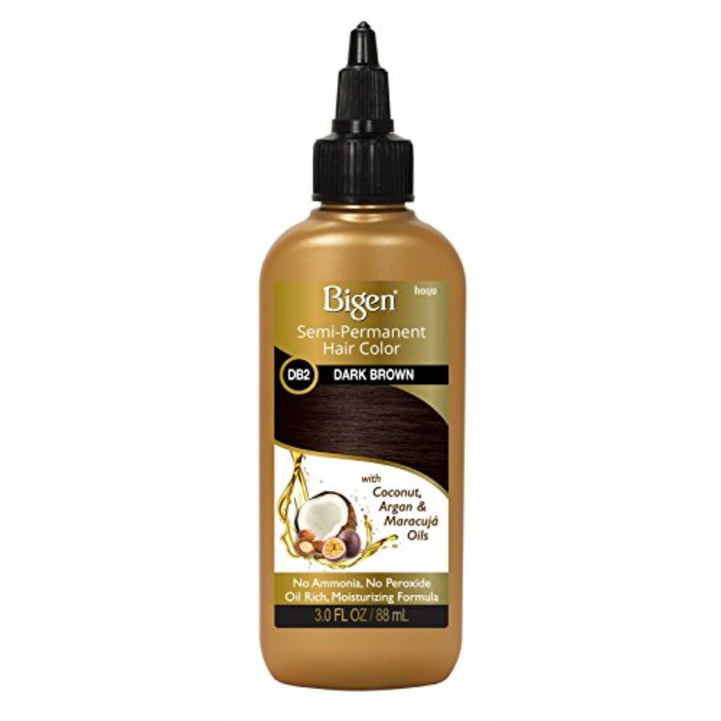 Bigen Semi Permanent Hair Color #Db2 Darkest Brown, 3 oz (Pack of 5) Beauty & Personal Care Bigen
