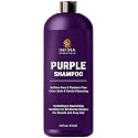 INFINA ESSENTIALS Purple Shampoo for Blondes, Gray, Brassy & Color Treated Hair, Sulfate Free, Enriched with Green Tea & Chamomile & Avocado Oil Beauty & Personal Care INFINA ESSENTIALS