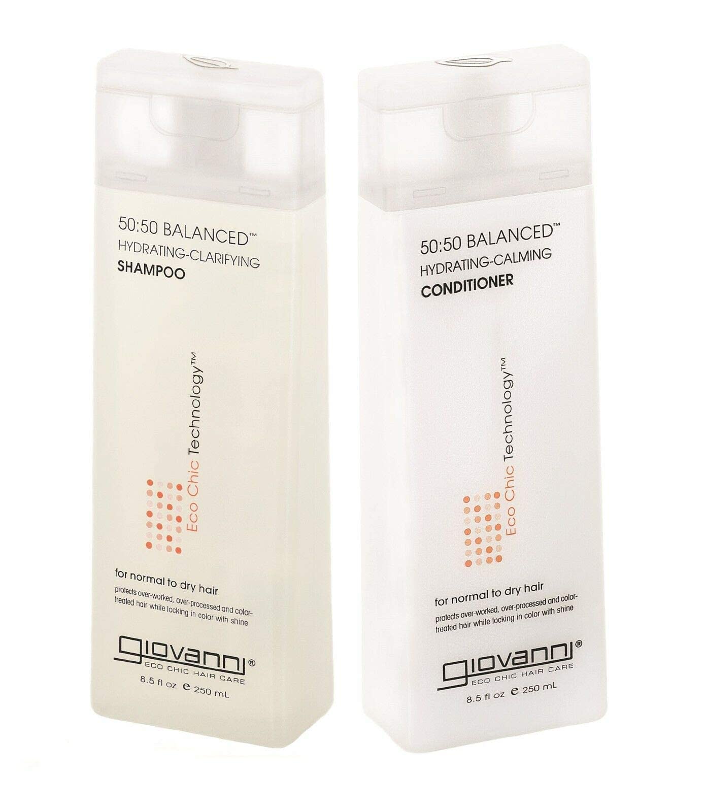 Giovanni 50:50 Balanced Remoisturizer Duo Set Shampoo Hydrating-Clarifying & Conditioner Hydrating-Calming, 8.5 Oz Each Beauty & Personal Care GIOVANNI