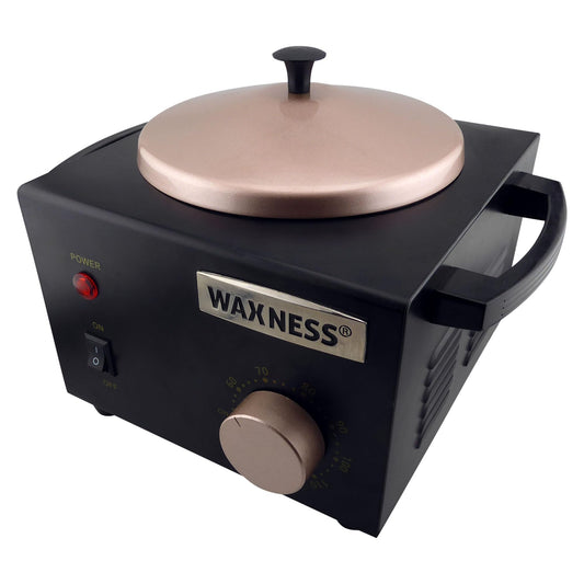 Waxness Professional Wax Warmer WN-5001 XL Black Elite-Series, Metallic Body, Holds 1.5 lb (680 g) Hard Wax & Soft Wax Tins,150W, 2-Year Warranty Beauty and Personal Care Waxness