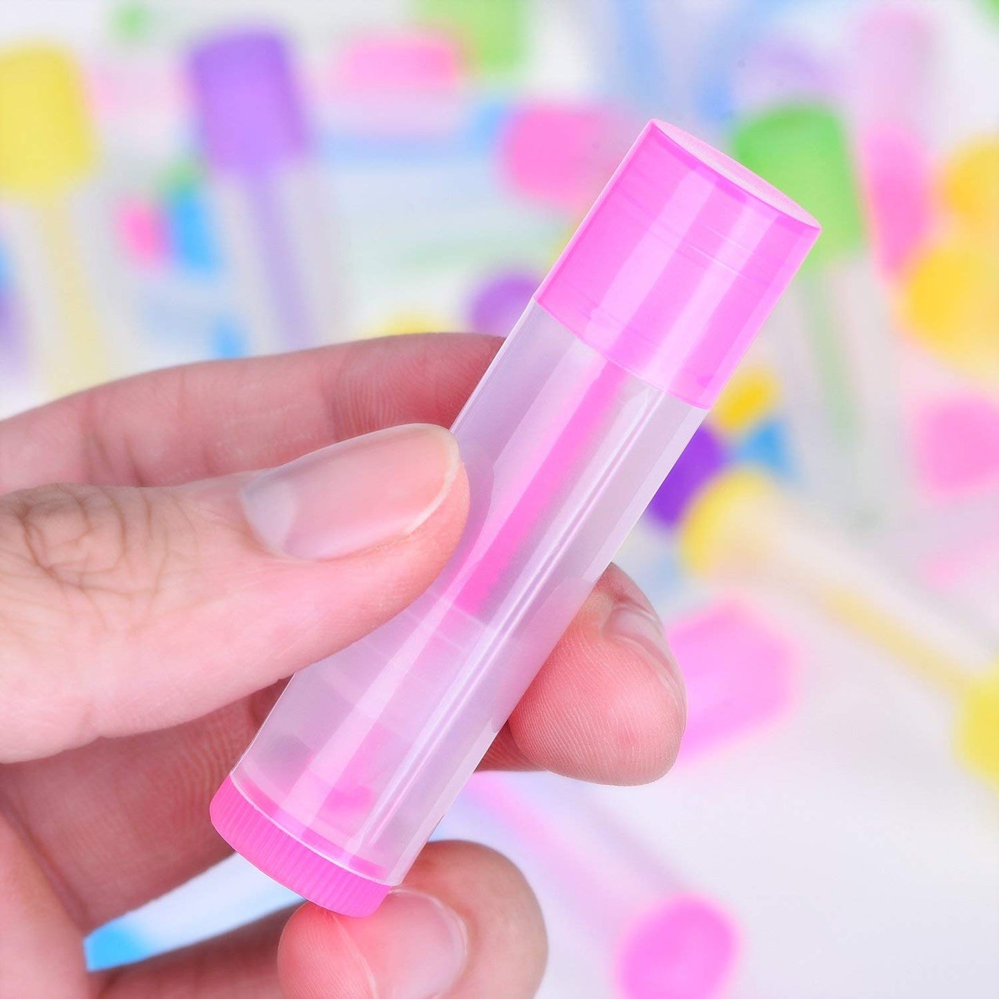 Onwon 25 PCS Lip Balm Empty Bottles Lip Balm Container Clear Tubes with Twist Bottom and Top Cap, 3/ 16Oz (5.5ml) Beauty and Personal Care Onwon