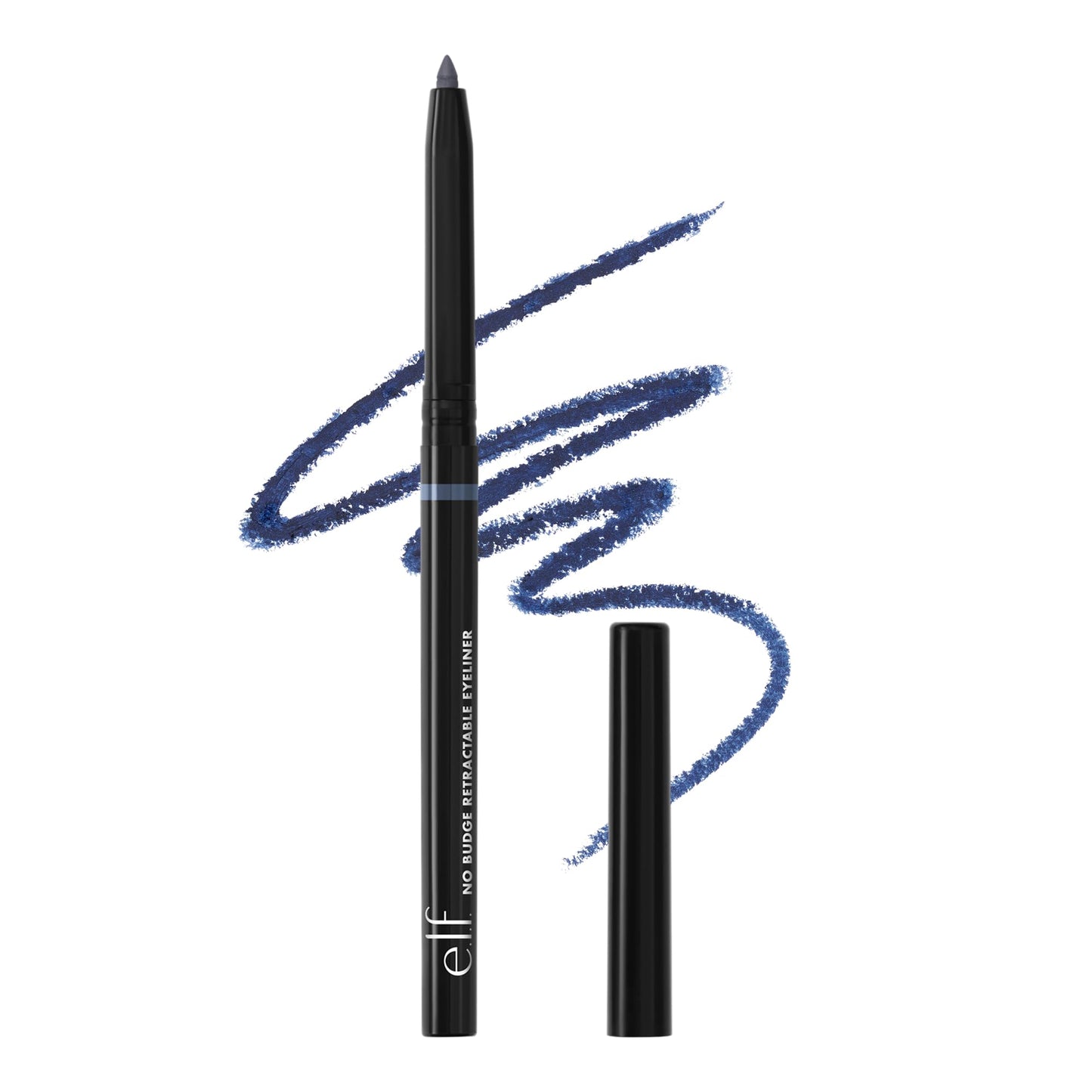 e.l.f. No Budge Retractable Eyeliner, Creamy, Ultra-Pigmented & Waterproof, Creates Bold & Defined Lines, Vegan , Navy Beauty & Personal Care e.l.f.