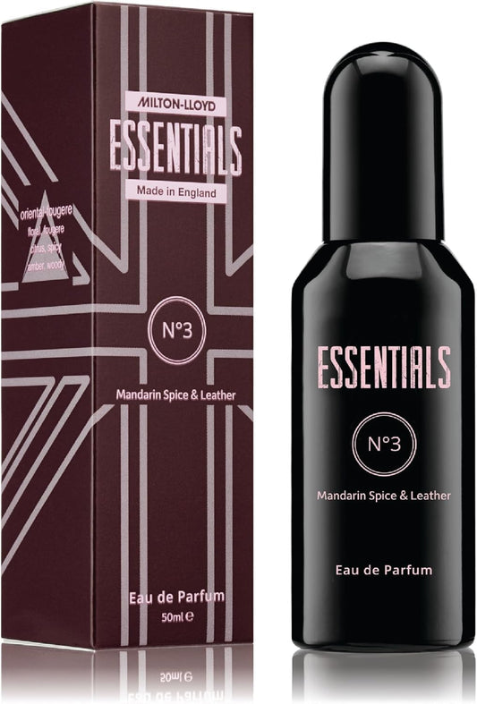 Milton-Lloyd ESSENTIALS No 3 Perfume. 50ml Eau de Parfum Men, Luxury Fragrance - Mens Aftershave, Long Lasting Perfumes for Men Beauty & Personal Care Milton-Lloyd