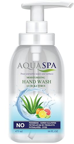 AQUA SPA Hand Wash Citrus Aloe Vera 16 Oz Beauty & Personal Care Aqua Spa