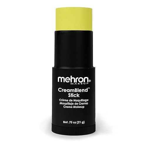Mehron Makeup CreamBlend Stick | Face Paint, Body Paint, & Foundation Cream Makeup | Perfect for Halloween .75 oz (21 g) (Ogre Green) | Made in the Beauty & Personal Care Mehron