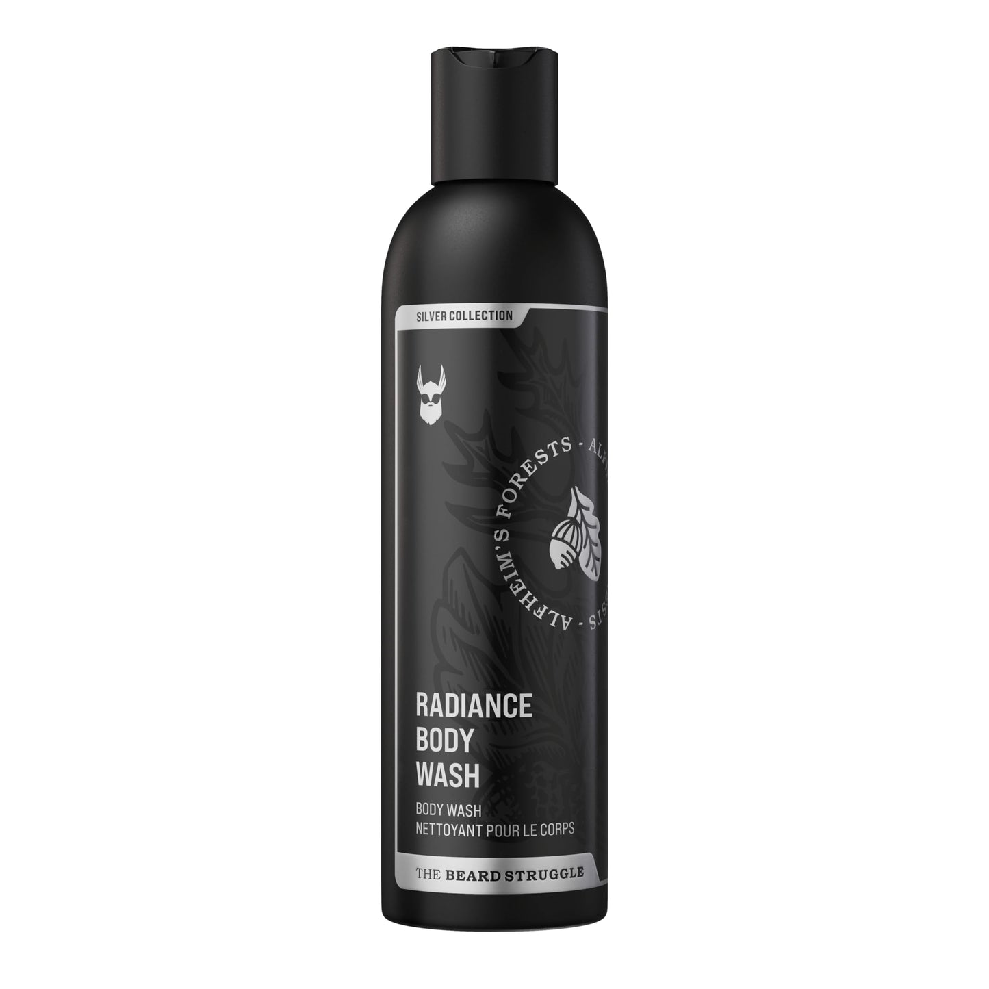 The Beard Struggle Men's Body Wash Alfheim's Forests - Silver Collection - Skin Cleaning Agent - Natural Body Wash - Shower Gel Liquid Soap - 240 mL Beauty & Personal Care The Beard Struggle