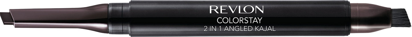 Revlon ColorStay 2-in-1 Angled Kajal Eyeliner, Waterproof Eye Makeup with Smudge Brush for Smokey Eyes, Fig (102), 0.01 oz Beauty & Personal Care REVLON