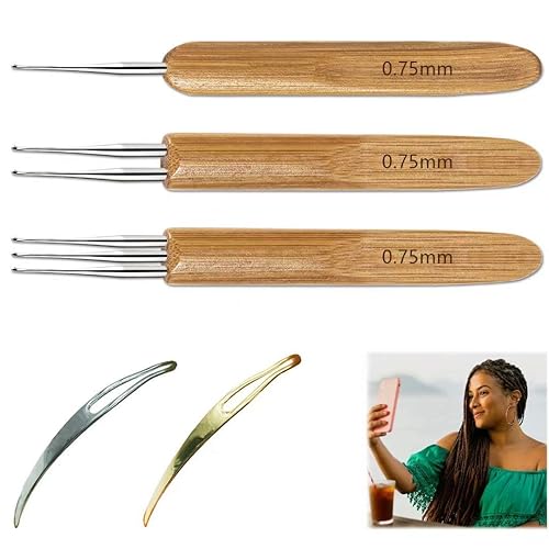 5 Pcs Dreadlocks Tool Set Includes 3 Pcs Dreadlocks Crochet 1 Hook 2 Hooks 3 Hooks Hair Weaving Needle Crochet, 2 Pcs Crochet Hair Tools Interlocking Beauty & Personal Care FFNIU