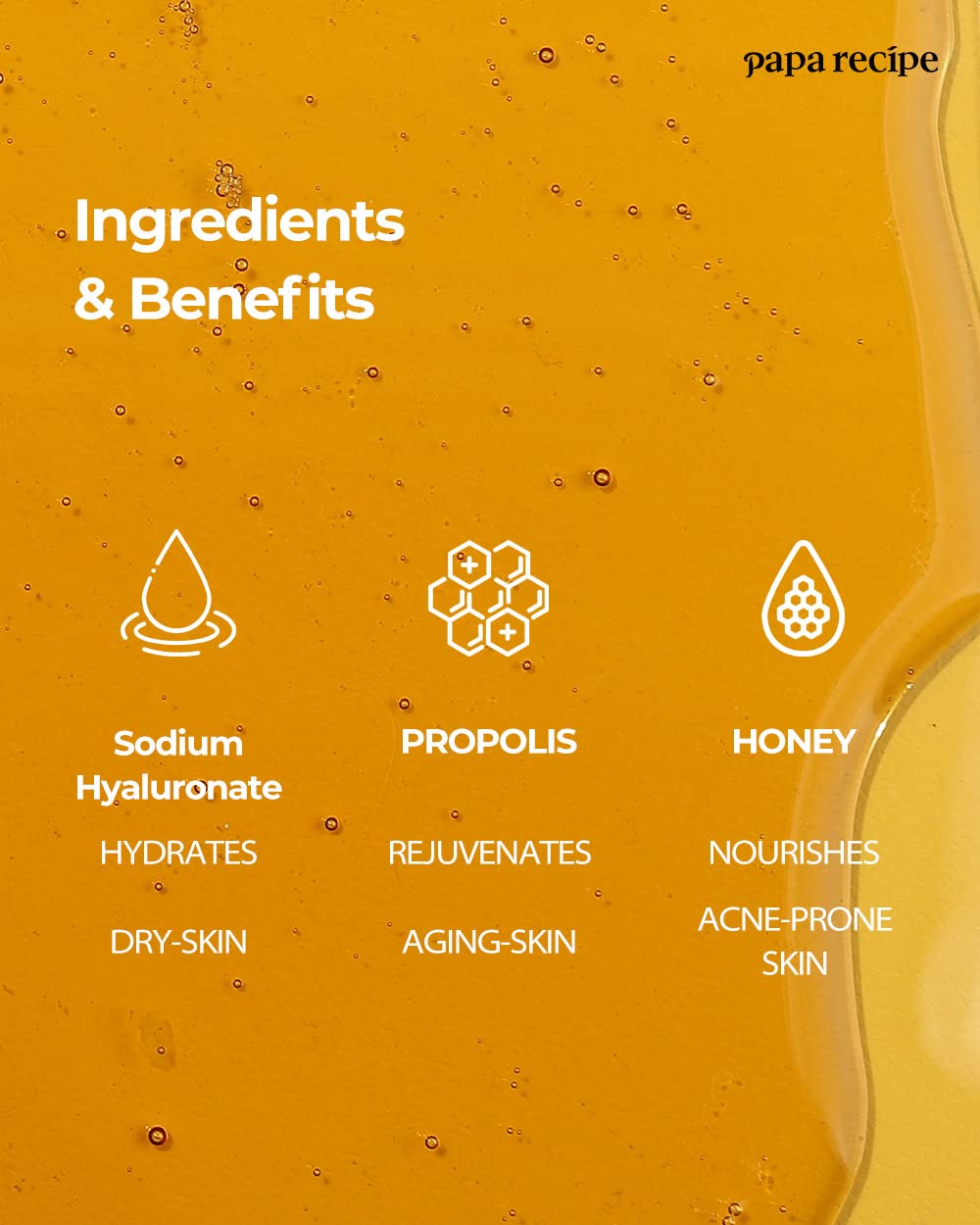 Papa Recipe Bombee Honey Mask Pack 25g * 10 sheets - Sheet Mask, Facial Skin Care, Deep Moisturizing Serum for Dry Skin - Korean Skin Care, K-Beauty Beauty & Personal Care Papa Recipe