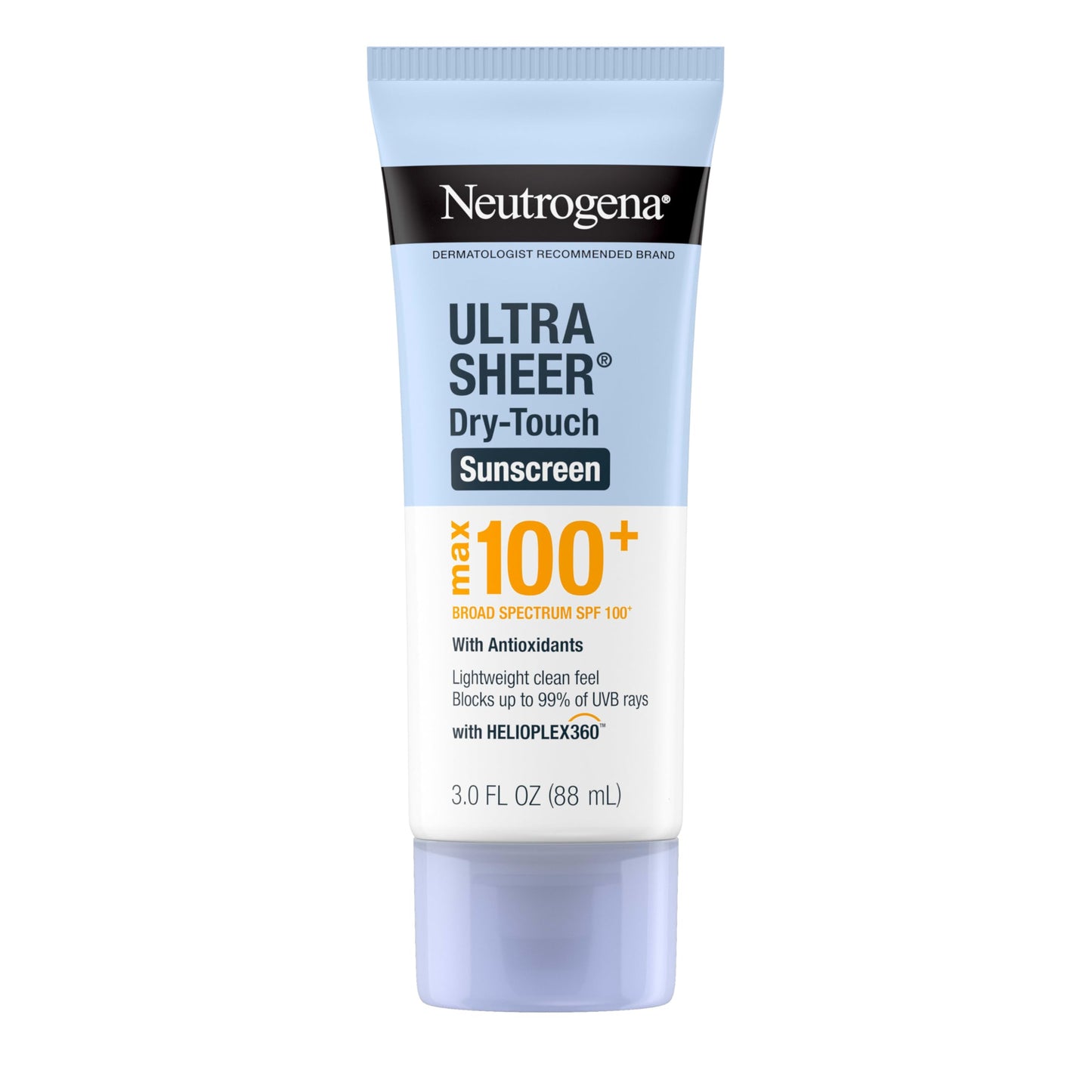 Neutrogena Ultra Sheer Dry-Touch Sunscreen Lotion, Max 100+ Broad Spectrum SPF 100 UVA/UVB Protection, Lightweight, Non-Greasy Sunscreen Beauty & Personal Care Neutrogena