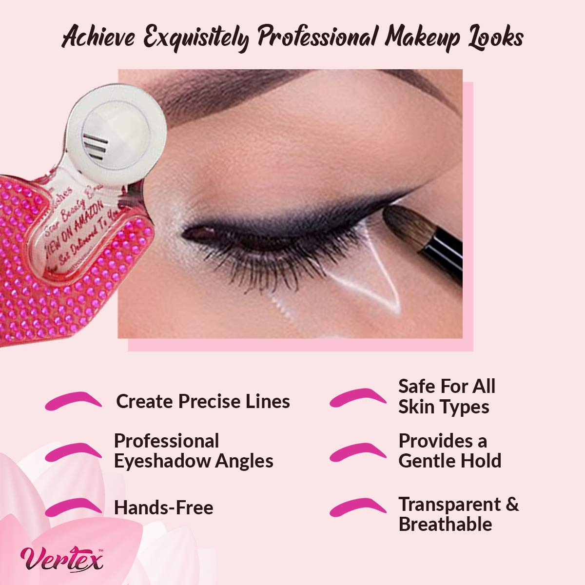 Makeup Tape Eyeliner Stencils Pencil Liquid Liner Wing Tips Firm Hold Clean Edge Eyeshadow Lines Palette Primer Cream Real Beginners Techniques Use Beauty & Personal Care Vertex
