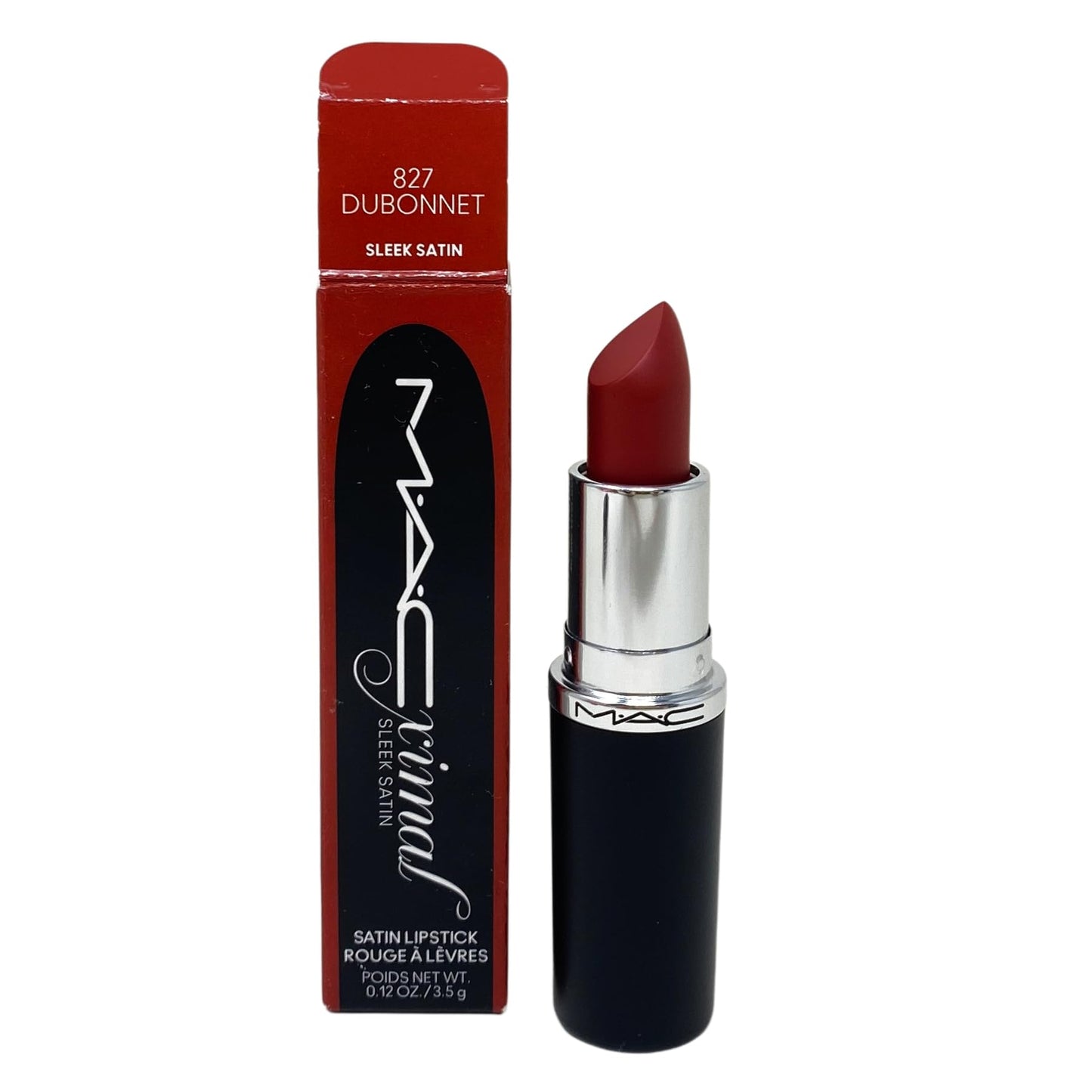 MAC M·A·C Cosmetics M·A·Cximal Sleek Satin Lipstick - 827 Dubonnet - 0.12 oz / 3.5 g Beauty & Personal Care MAC