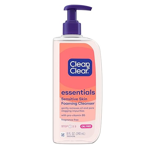 Clean & Clear Essentials Oil-Free Foaming Facial Cleanser, Daily Foaming Face Wash with Pro-Vitamin B5 for Sensitive Skin, Gently Removes Oil Beauty & Personal Care Clean & Clear