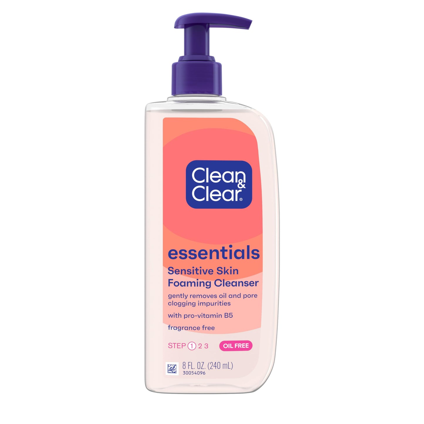 Clean & Clear Essentials Oil-Free Foaming Facial Cleanser, Daily Foaming Face Wash with Pro-Vitamin B5 for Sensitive Skin, Gently Removes Oil Beauty & Personal Care Clean & Clear