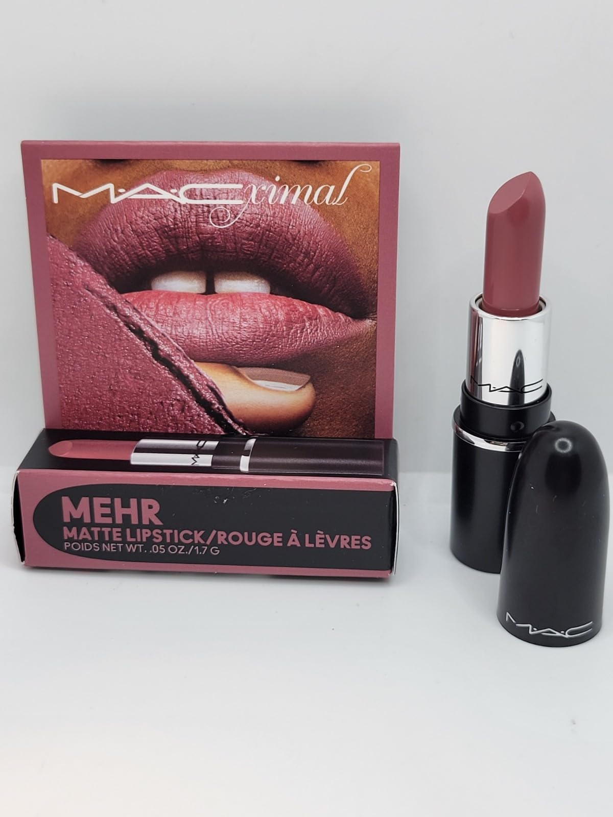 MAC M·A·Cximal Silky Matte Lipstick Mini, Mehr, 0.06 Ounces Beauty & Personal Care MAC