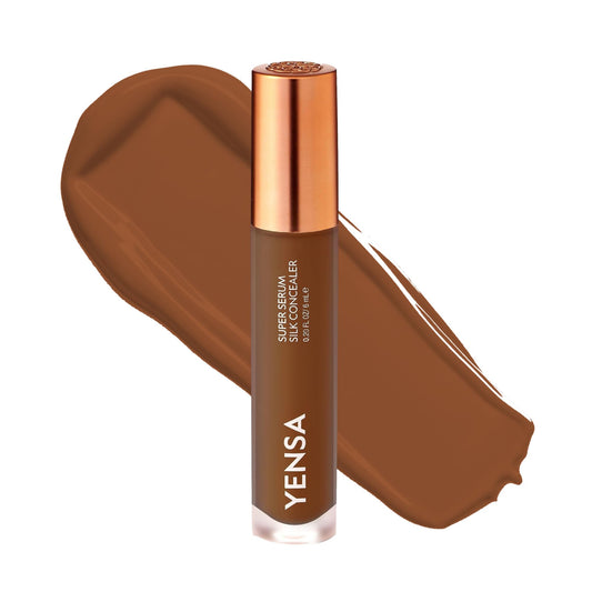 YENSA Super Serum Silk Concealer - Full Coverage Undereye Concealer & Peptides Serum for Face - Enriched with Vitamins C & E, Bakuchiol & Superfoods