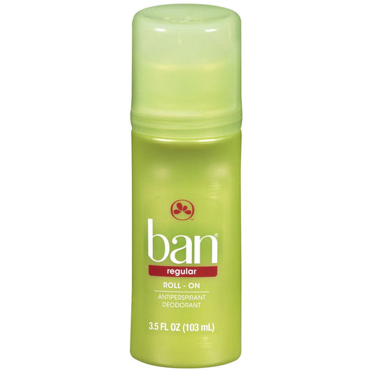 Ban Deodorant 3.5 Ounce Roll-On Anti-Perspirant Regular (103ml) (6 Pack) Beauty and Personal Care Ban