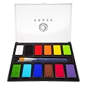 Kraze FX Basic Party Professional Face Paint Palette (12 x 10 gm) - Water Activated, Hypoallergenic, Safe, Non Toxic Body Paint Makeup Cosplay SFX Beauty & Personal Care Kraze FX