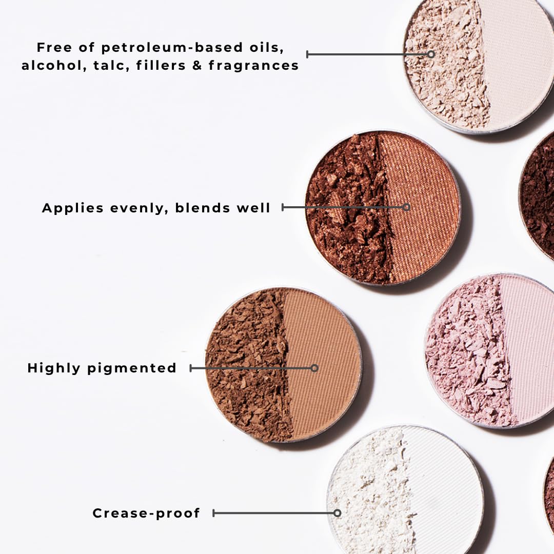 Honeybee Gardens Pressed Powder Eye Shadow Single REFILL, Nirvana, Matte White, Long-Wearing, Creaseproof Mineral Color With Botanicals, NO COMPACT OR Beauty & Personal Care Honeybee Gardens