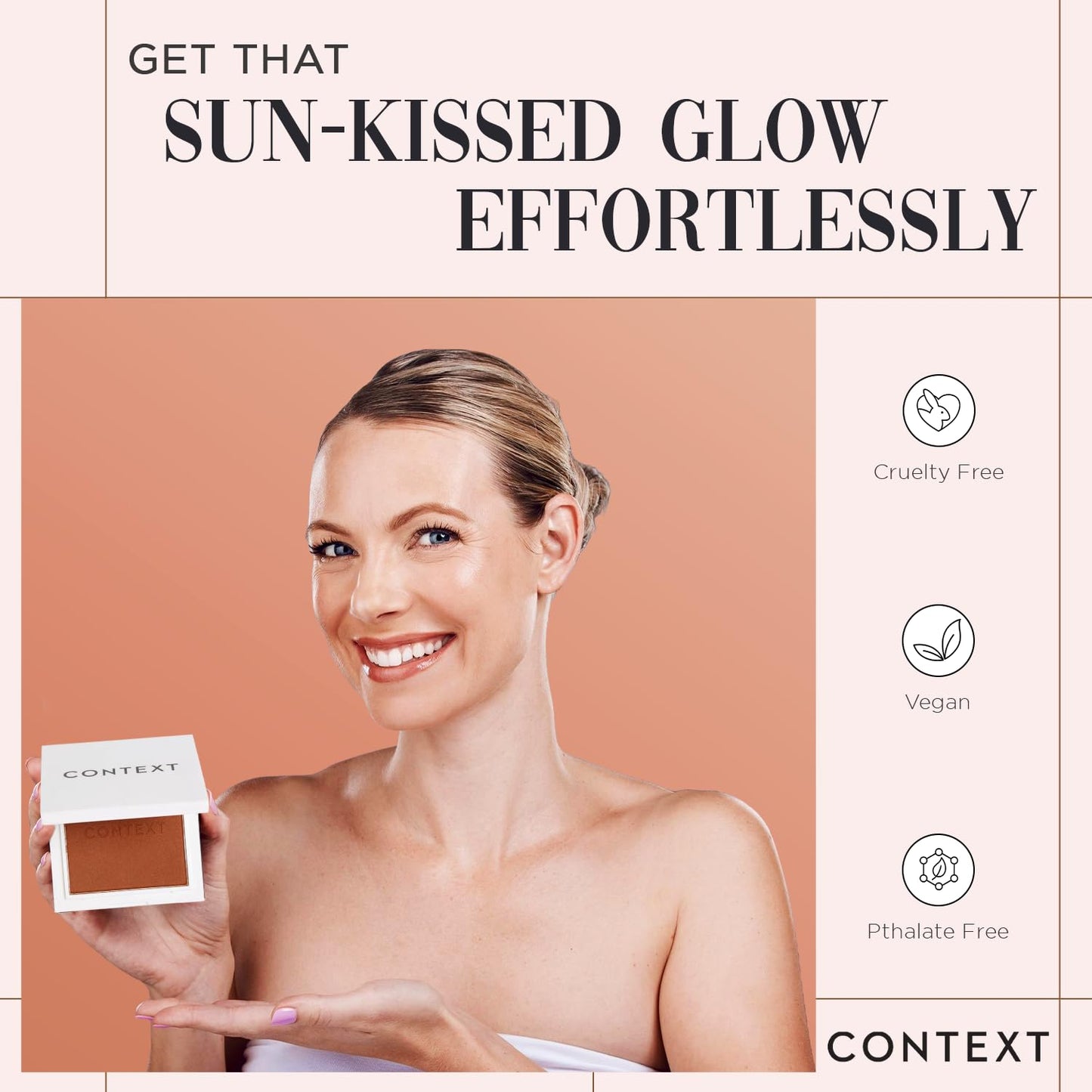 Context Skin Matte Bronzer Powder for Face - Vegan & Cruelty Free Bronzer Makeup, Long Lasting Buildable Coverage & Sun Kissed Matte Finish, Blendable Beauty & Personal Care CONTEXT SKIN