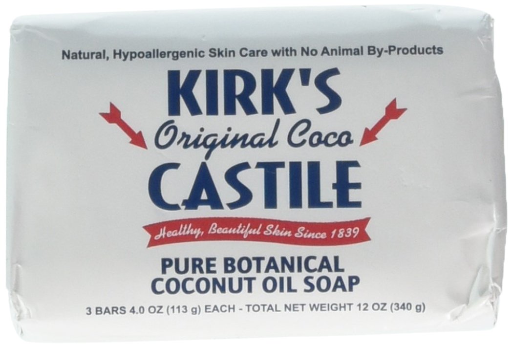 Kirk's Natural Castile Soap, Original, 4 Oz, Pack of 3 Beauty & Personal Care Kirk's