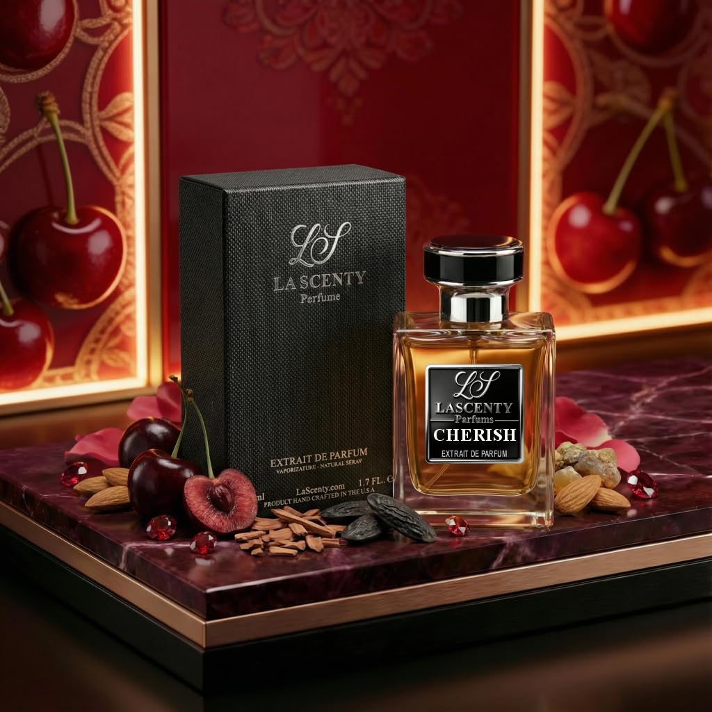 LaScenty CHERISH Inspired by T.F. Lost Cherry Perfume for Women and Cologne for Men (50ml) | Extrait de Parfum | Long-Lasting Gourmand Fruity Floral Beauty & Personal Care LaScenty