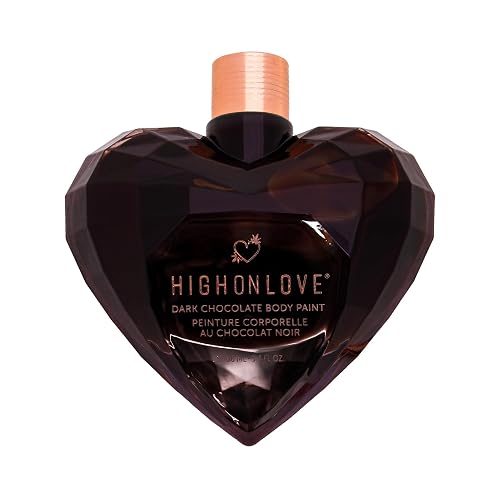 High On Love Dark Chocolate Body Paint - Vegan, All Natural Body & Face Paint Made with Real Cocoa and Hemp Seed Oil - Ingestible, Easy to Clean Beauty & Personal Care High On Love