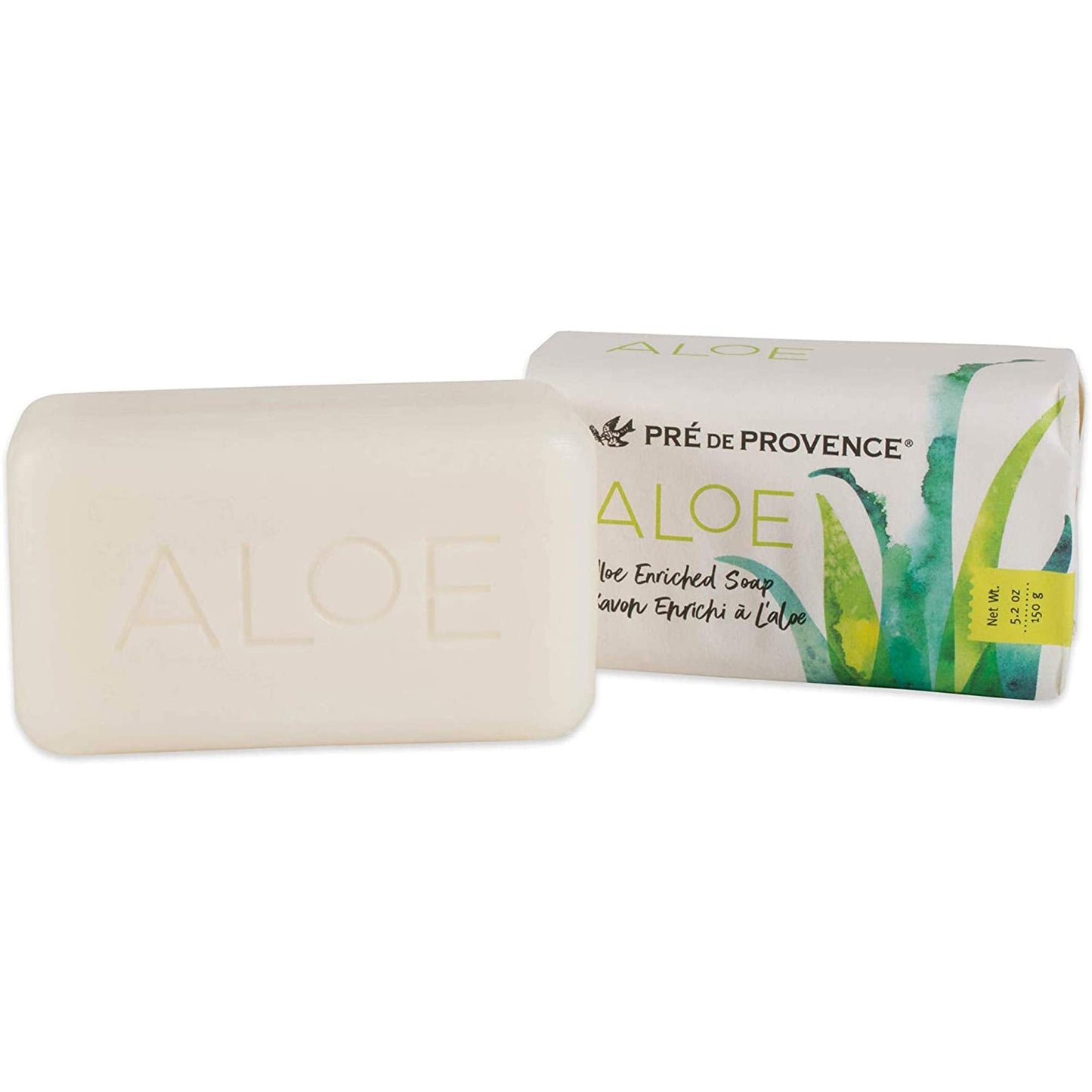 Organic Aloe Collection Hydrating Enriched Daily Bar Soap (5.2oz), Fresh Cucumber Scent Beauty & Personal Care Pre de Provence