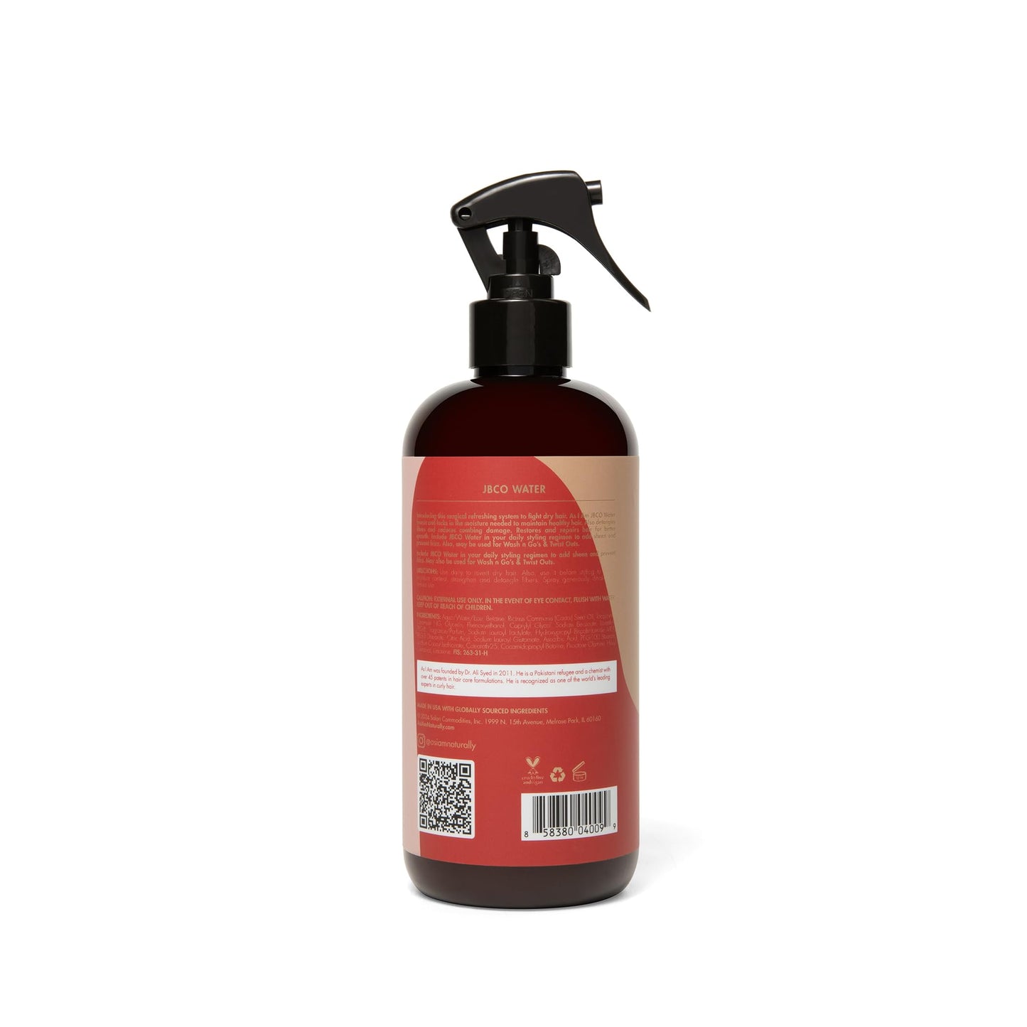 As I Am JBCO Water 16 oz - Nano Curl Strengthener - Moisturizes and Detangles - Anti-Frizz - Increases Fiber Strength - Enriched with Jamaican Black Beauty & Personal Care As I Am