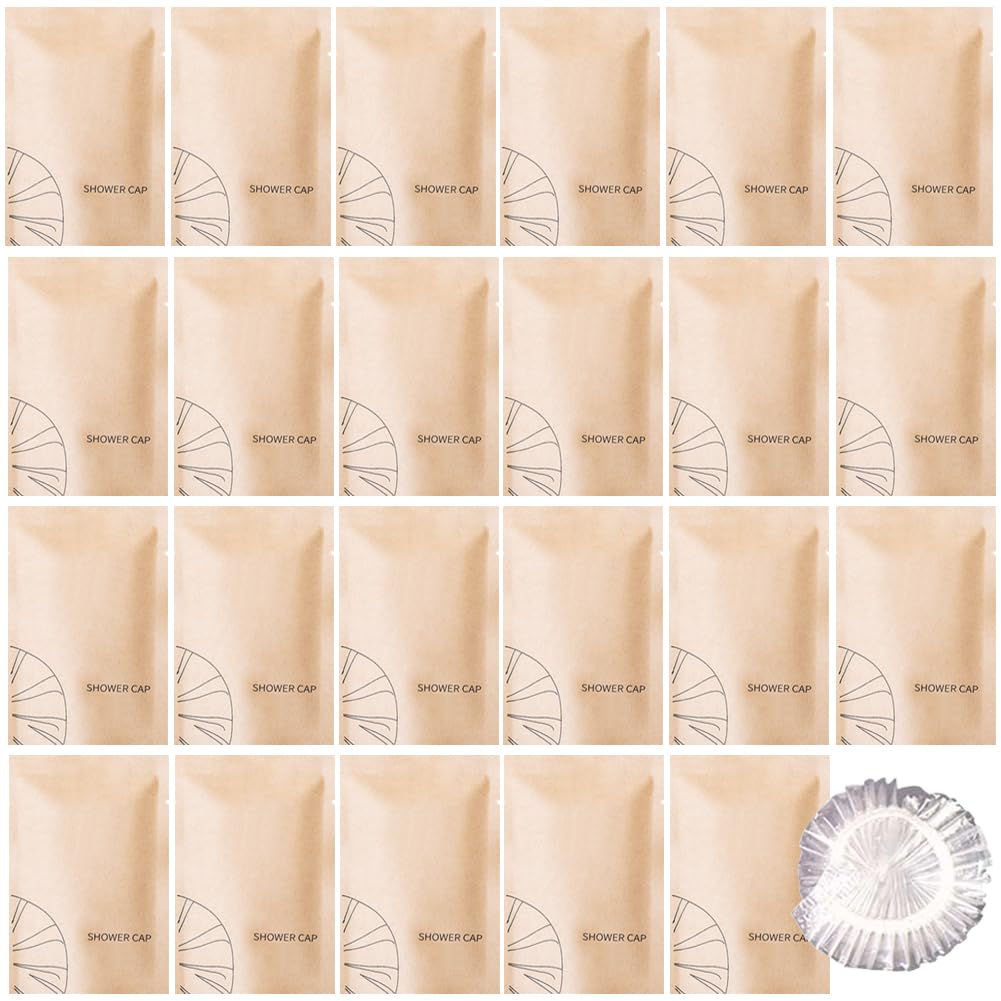 50Pcs Luxury Multipurpose Disposable Shower Caps Individually Wrapped Beauty and Personal Care QiMontGiaGonp