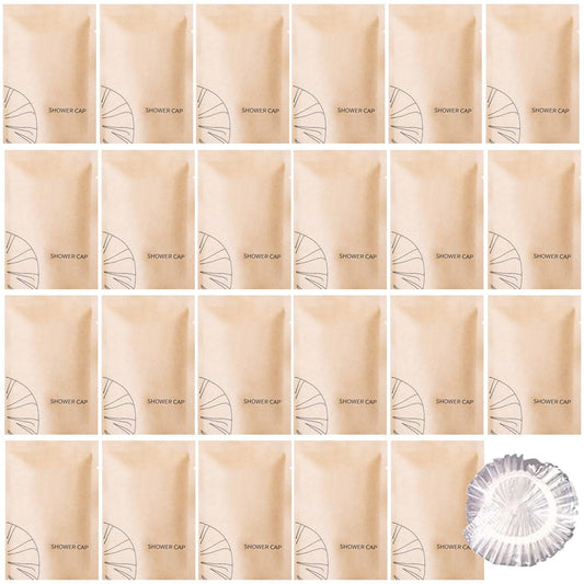 50Pcs Luxury Multipurpose Disposable Shower Caps Individually Wrapped Beauty and Personal Care QiMontGiaGonp