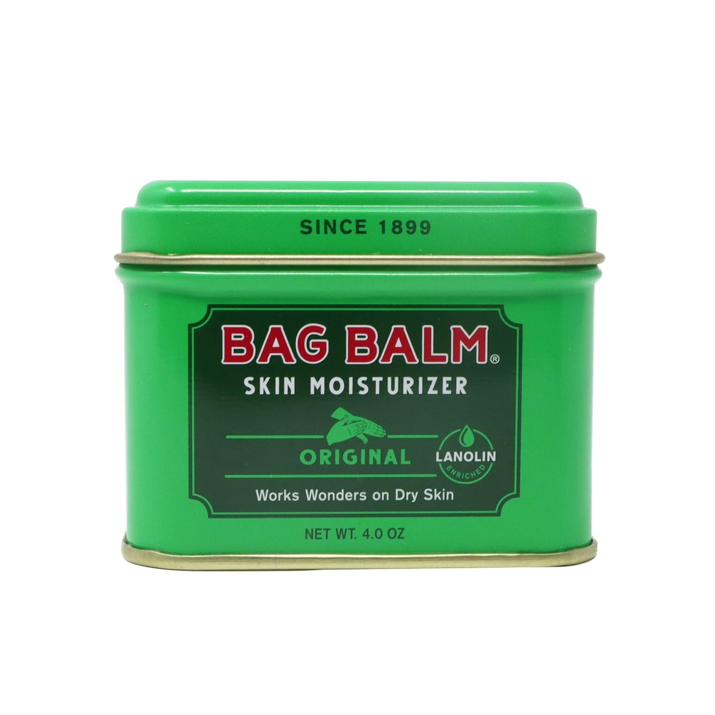 Bag Balm Vermont's Original Skin Moisturizer - Full Body Hydrating Skin Care: Dry Hands, Lips, Face, Feet & More - Unscented, Cruelty & Paraben Free Beauty & Personal Care Bag Balm