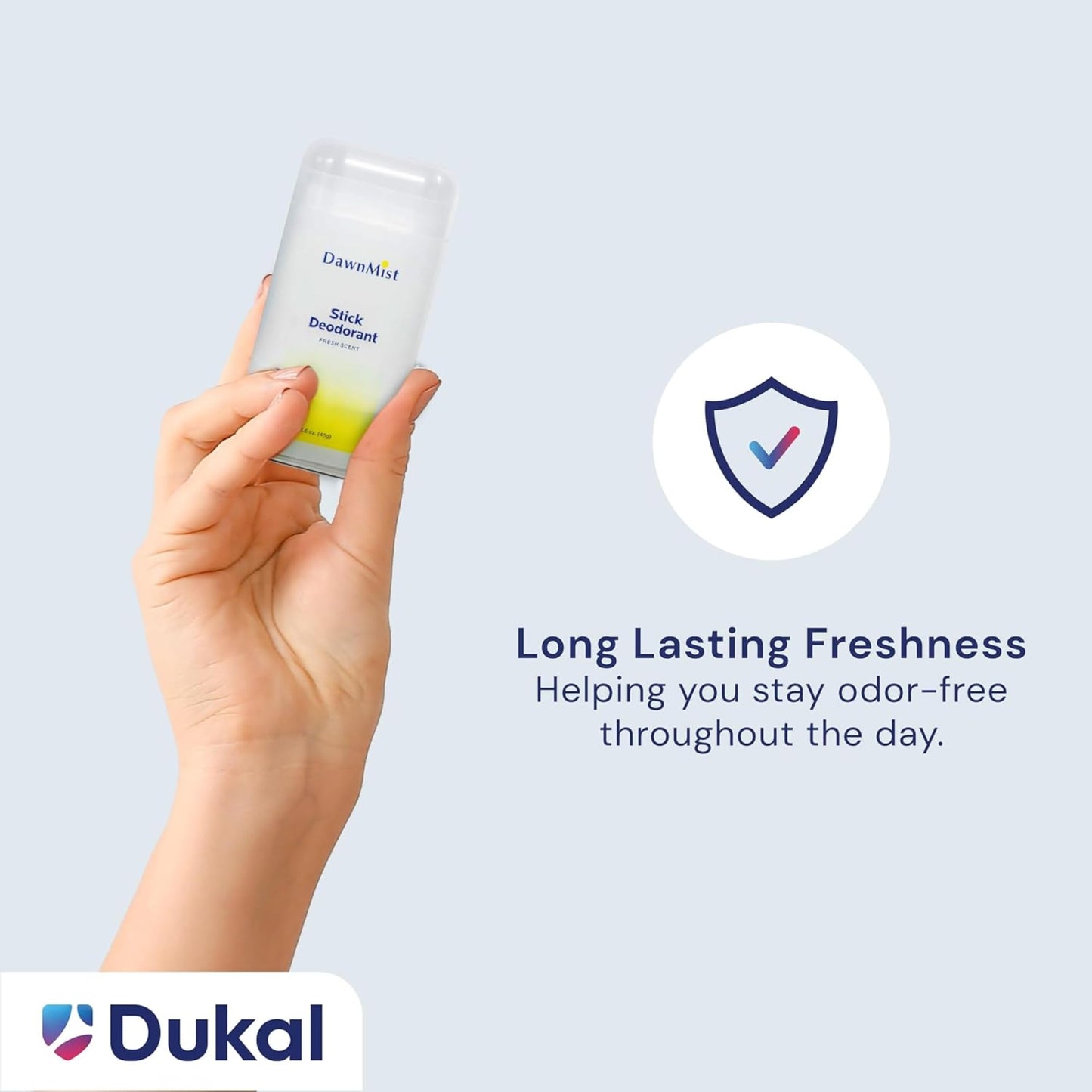 Dukal DawnMist Stick Deodorant, Fresh Scent, 1.6 oz. - Bulk Case of 144 - Long-Lasting Odor Protection for Travel, Hospitality, and Everyday Use Beauty and Personal Care DawnMist