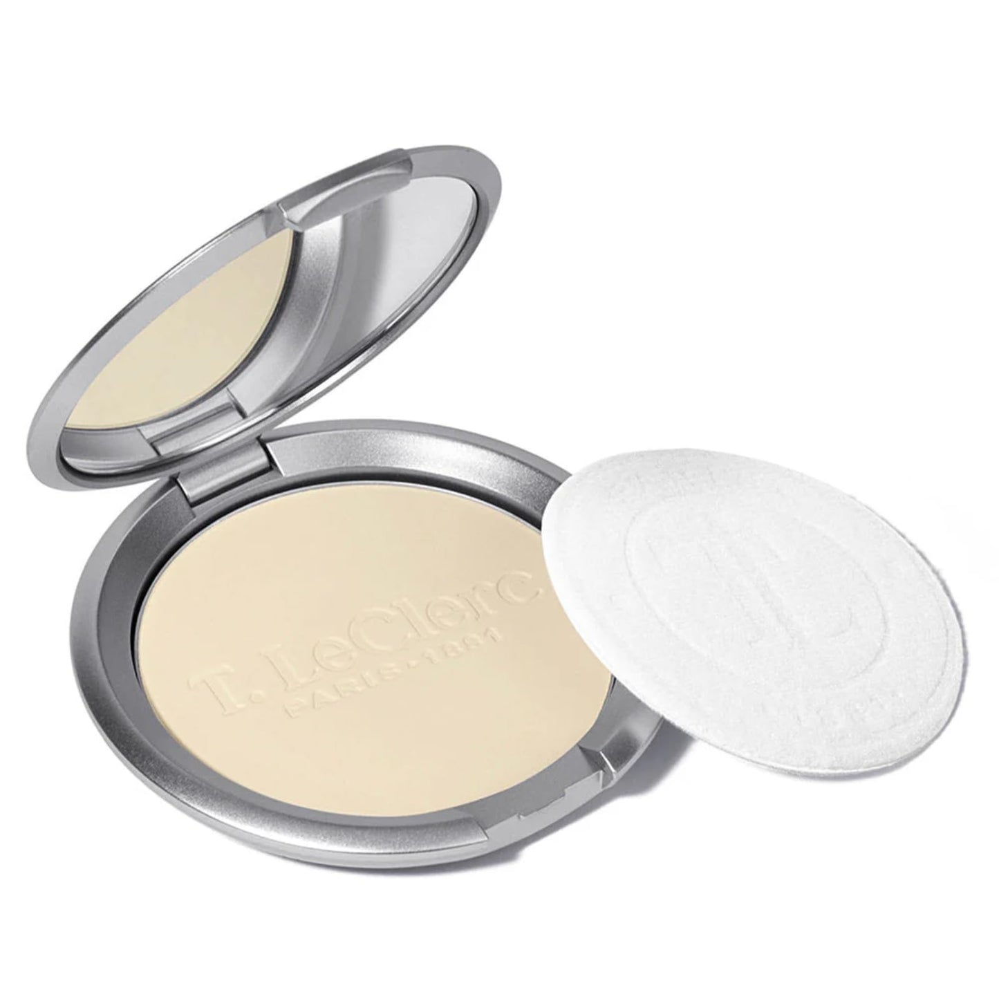 T. Leclerc Compact Pressed Powder - Super-Blendable Face Makeup Longwear Portable Matte Finish for Radiant Natural Medium to Full Coverage Airbrushing Beauty & Personal Care T. LeClerc